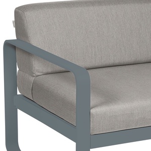 Module gauche 1 place BELLEVIE Fermob gris orage-taupe grisé