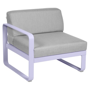 Module gauche 1 place BELLEVIE Fermob guimauve-gris flanelle 