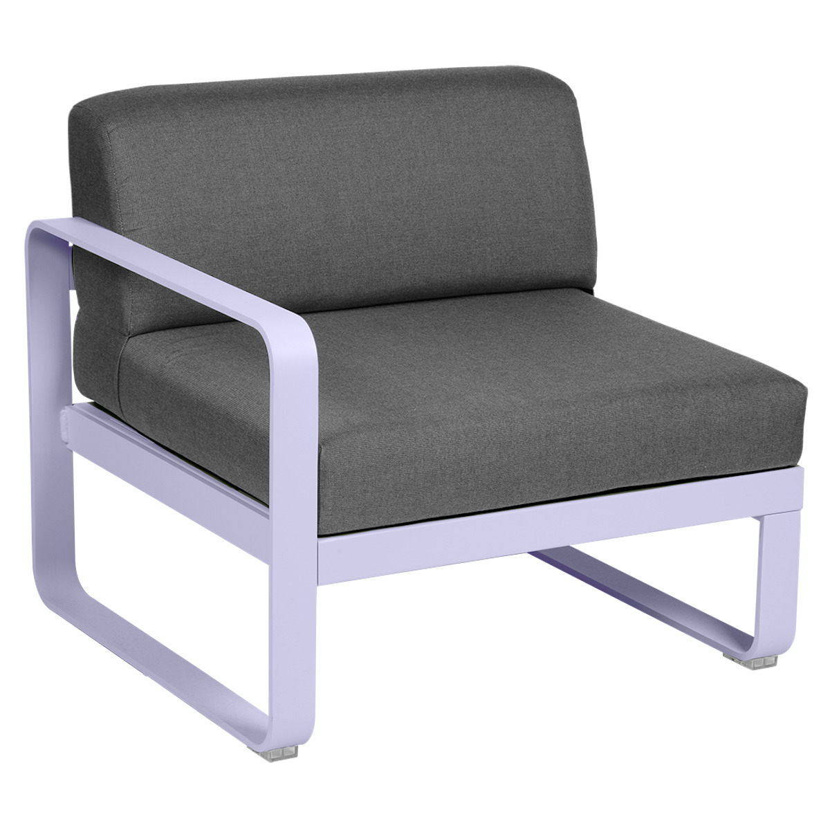 Module gauche 1 place BELLEVIE Fermob guimauve-gris graphite 