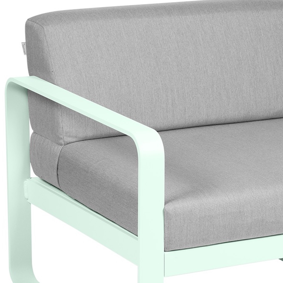 Module gauche 1 place BELLEVIE Fermob menthe glaciale-gris flanelle