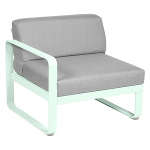 Module gauche 1 place BELLEVIE Fermob menthe glaciale-gris flanelle