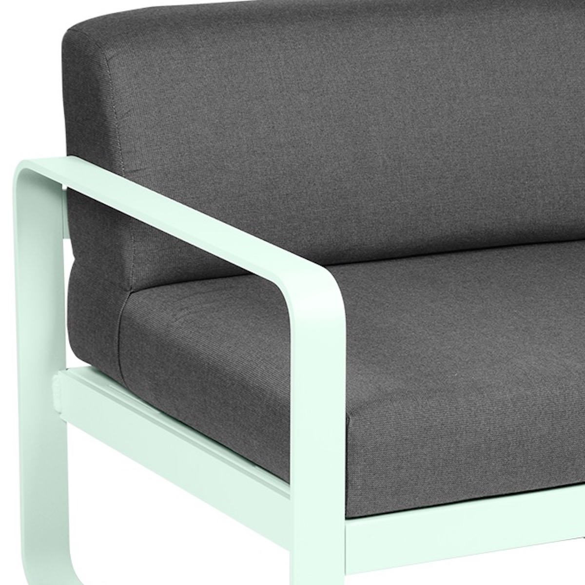 Module gauche 1 place BELLEVIE Fermob menthe glaciale-gris graphite