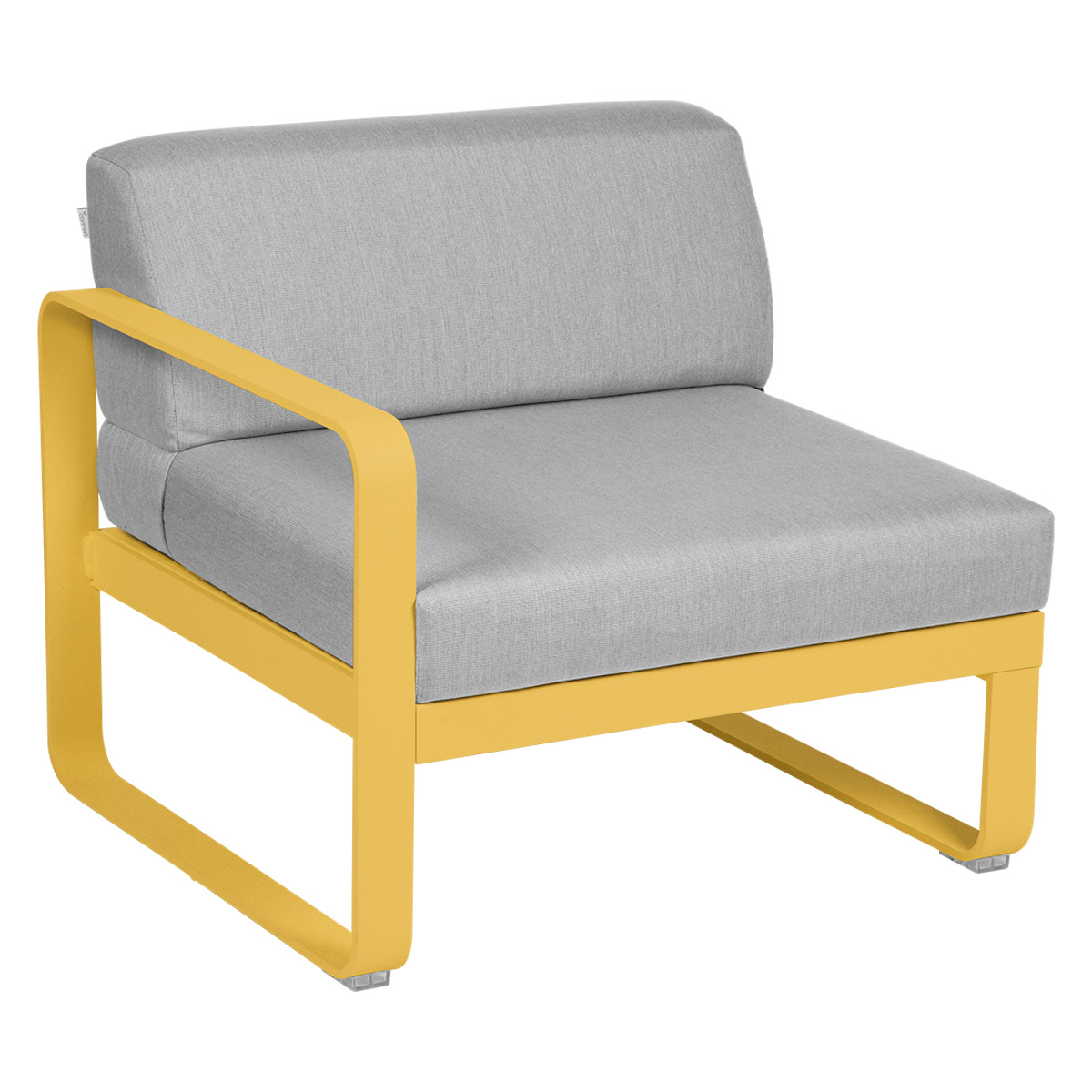 Module gauche 1 place BELLEVIE Fermob miel NEW-gris flanelle 