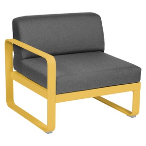 Module gauche 1 place BELLEVIE Fermob miel NEW-gris graphite