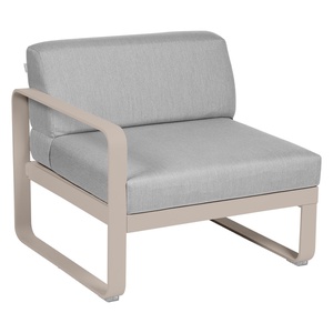 Module gauche 1 place BELLEVIE Fermob muscade-gris flanelle