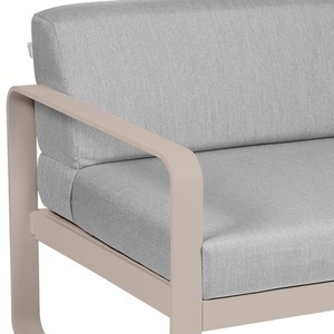 Module gauche 1 place BELLEVIE Fermob muscade-gris flanelle