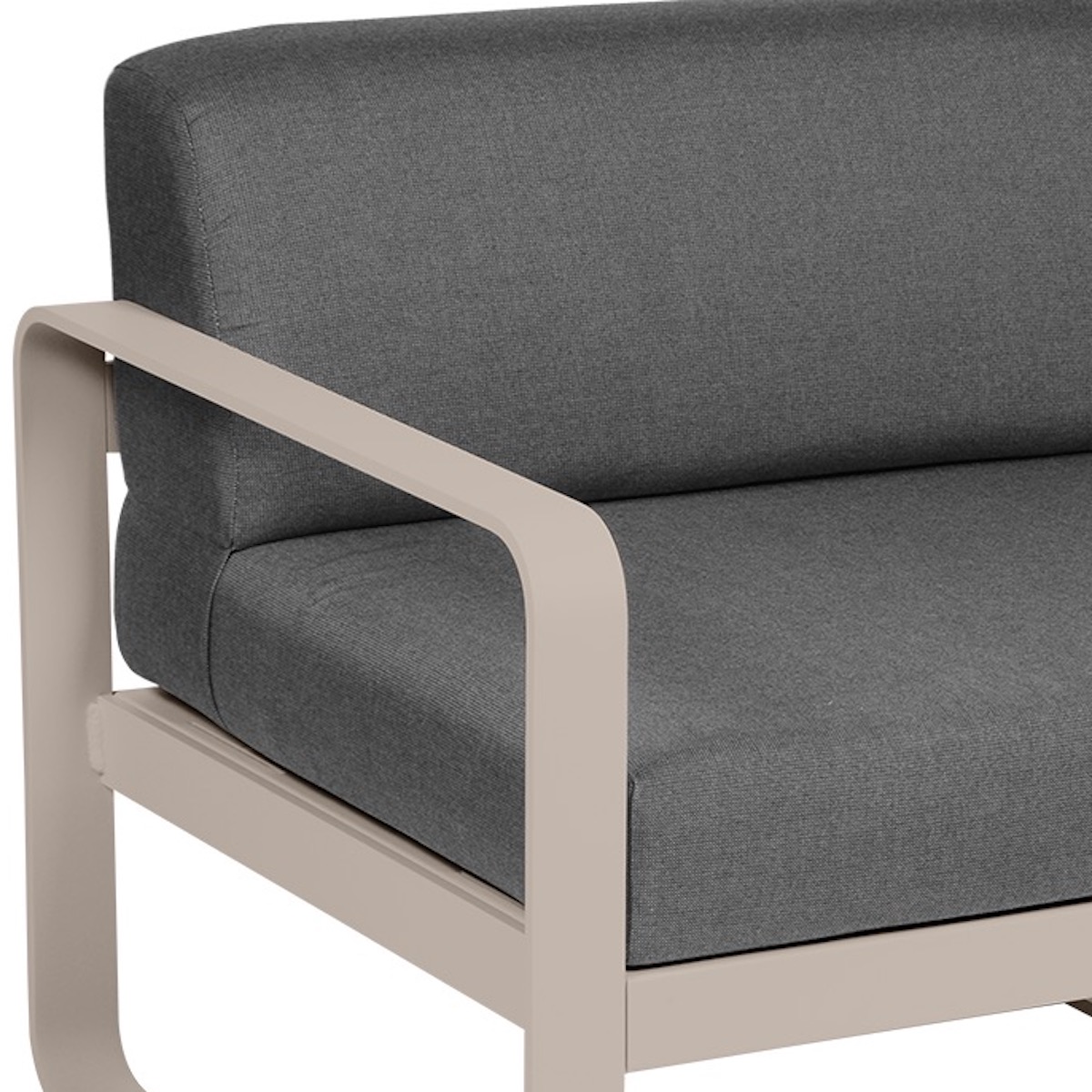 Module gauche 1 place BELLEVIE Fermob muscade-gris graphite