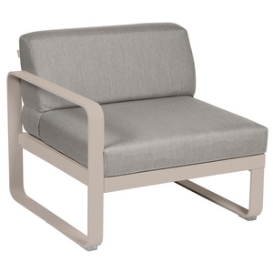Module gauche 1 place BELLEVIE Fermob muscade-taupe grisé