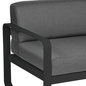 Module gauche 1 place BELLEVIE Fermob noir réglisse-gris graphite