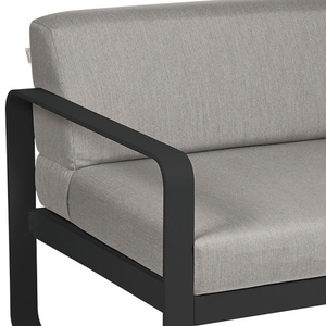 Module gauche 1 place BELLEVIE Fermob noir réglisse-taupe grisé