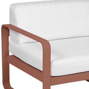 Module gauche 1 place BELLEVIE Fermob ocre rouge-blanc grisé