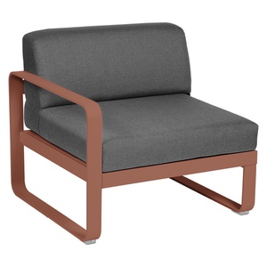 Module gauche 1 place BELLEVIE Fermob ocre rouge-gris graphite