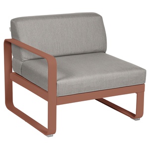 Module gauche 1 place BELLEVIE Fermob ocre rouge-taupe grisé