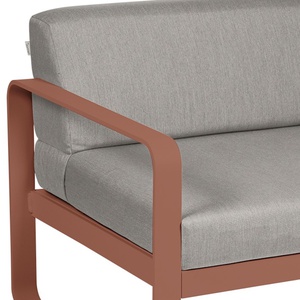 Module gauche 1 place BELLEVIE Fermob ocre rouge-taupe grisé