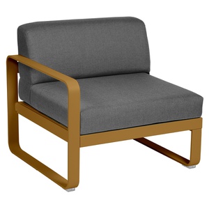 Module gauche 1 place BELLEVIE Fermob pain d'épices-gris graphite