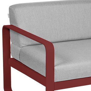Module gauche 1 place BELLEVIE Fermob piment-gris flanelle