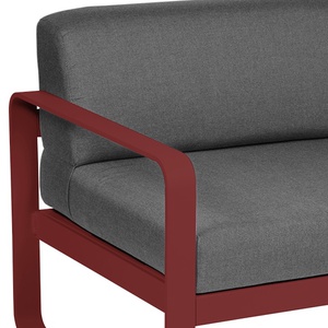 Module gauche 1 place BELLEVIE Fermob piment-gris graphite