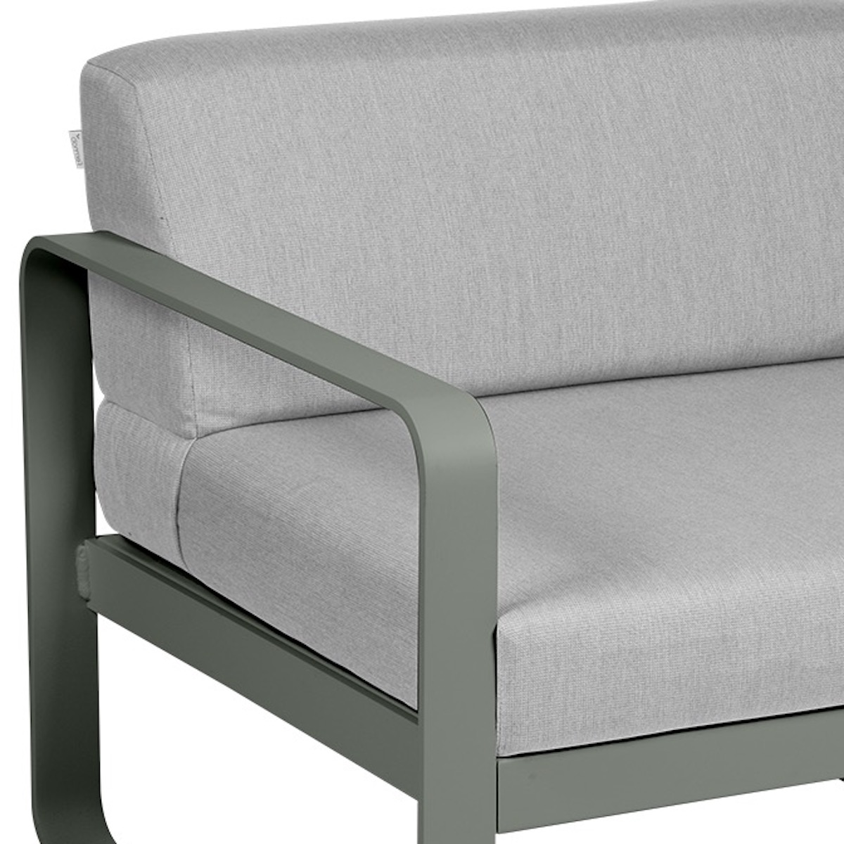 Module gauche 1 place BELLEVIE Fermob romarin-gris flanelle