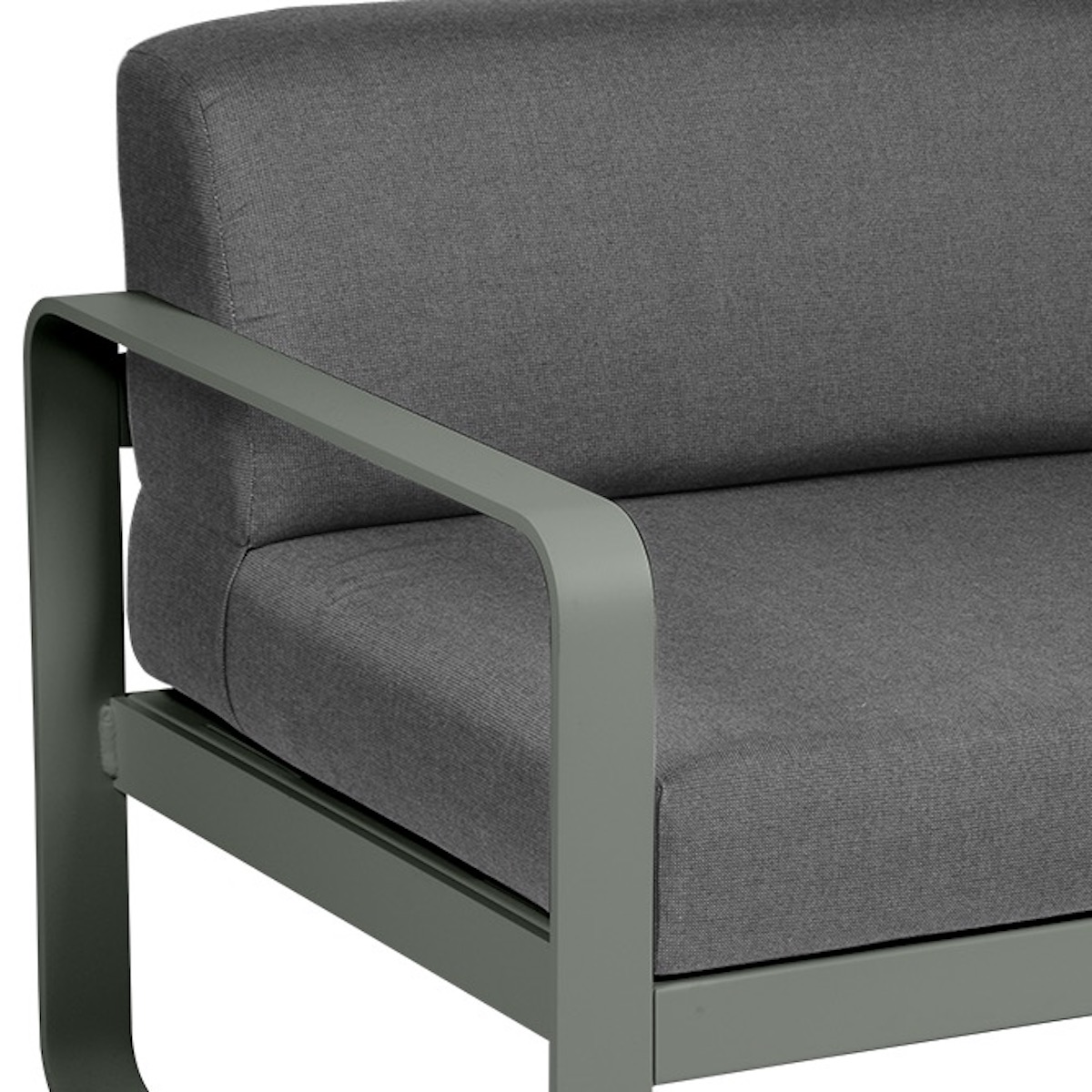 Module gauche 1 place BELLEVIE Fermob romarin-gris graphite