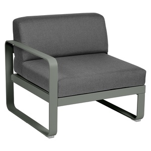 Module gauche 1 place BELLEVIE Fermob romarin-gris graphite