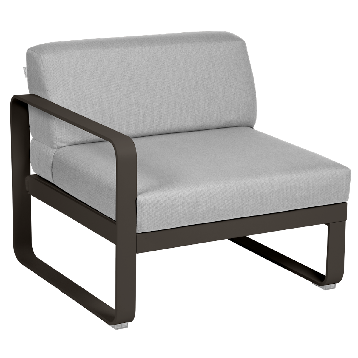 Module gauche 1 place BELLEVIE Fermob tonka-gris flanelle