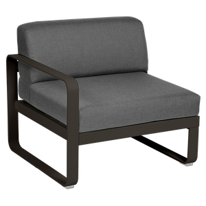 Module gauche 1 place BELLEVIE Fermob tonka-gris graphite