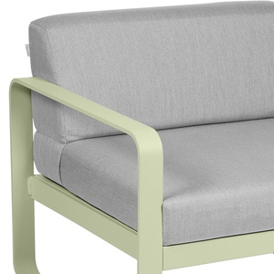 Module gauche 1 place BELLEVIE Fermob vert tilleul-gris flanelle