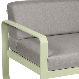 Module gauche 1 place BELLEVIE Fermob vert tilleul-taupe grisé