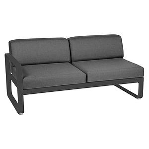 Module gauche 2 places BELLEVIE Fermob gris carbone-Gris graphite