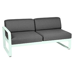 Module gauche 2 places BELLEVIE Fermob menthe glaciale-Gris graphite
