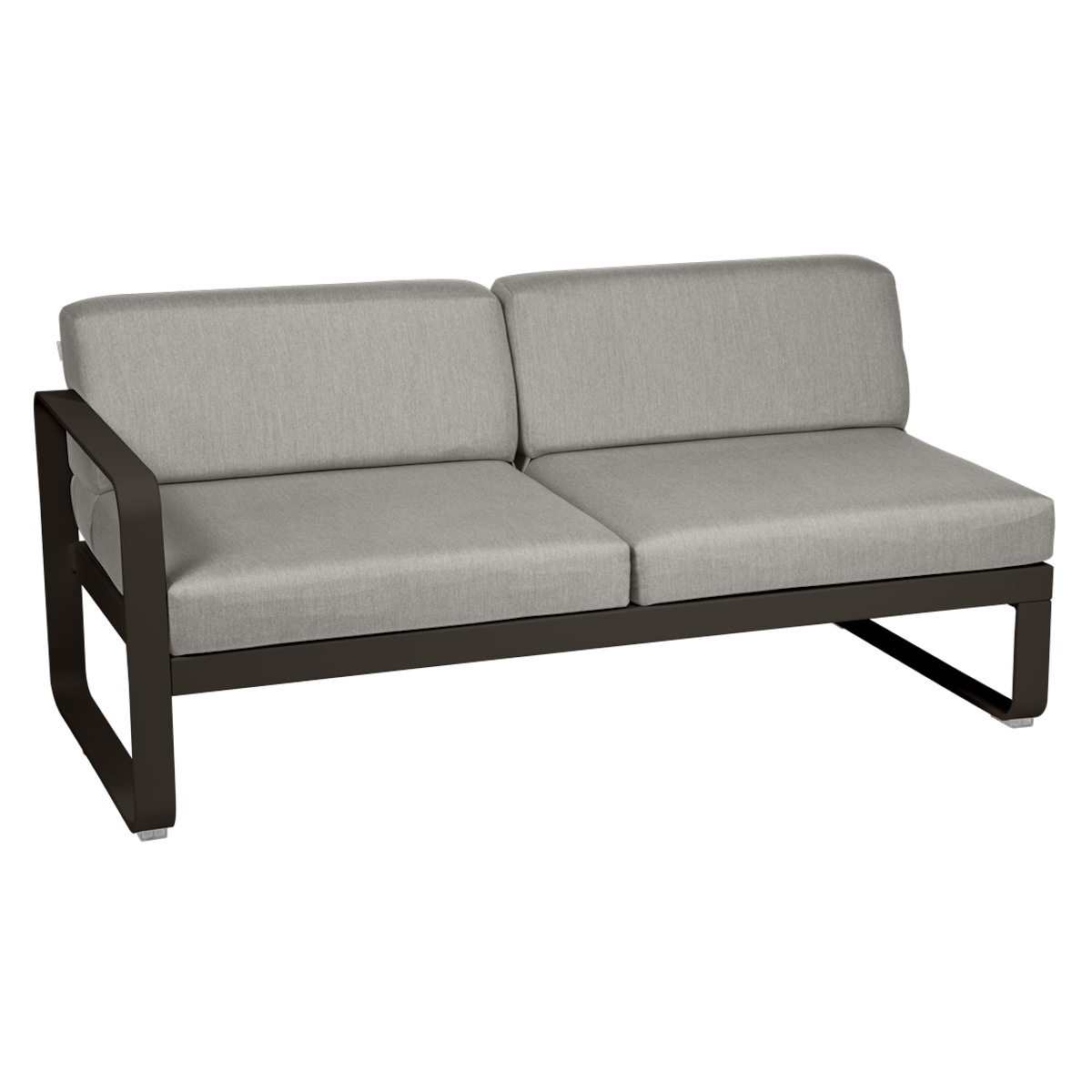 Module gauche 2 places BELLEVIE Fermob tonka-taupe grisé