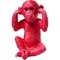 Money Box Monkey Kikazaru Red Kare Design