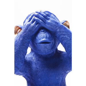 Money Box Monkey Mizaru Blue Kare Design