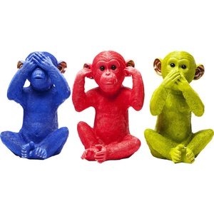 Money Box Monkey Mizaru Blue Kare Design