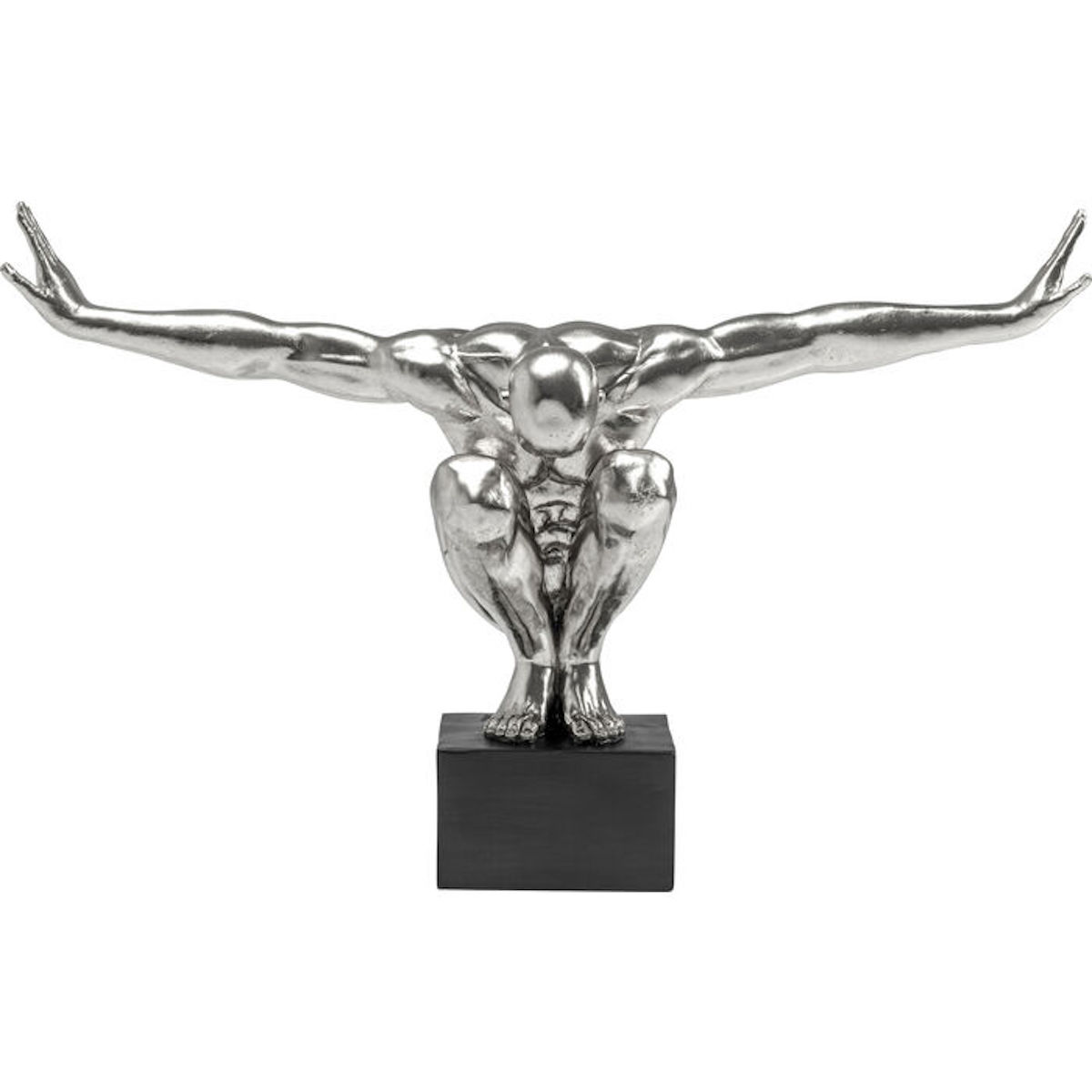 Objet décoratif 100cm ATHLETE XL Kare Design argenté