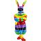 Objet décoratif 80cm SITTING RABBIT Kare Design rainbow