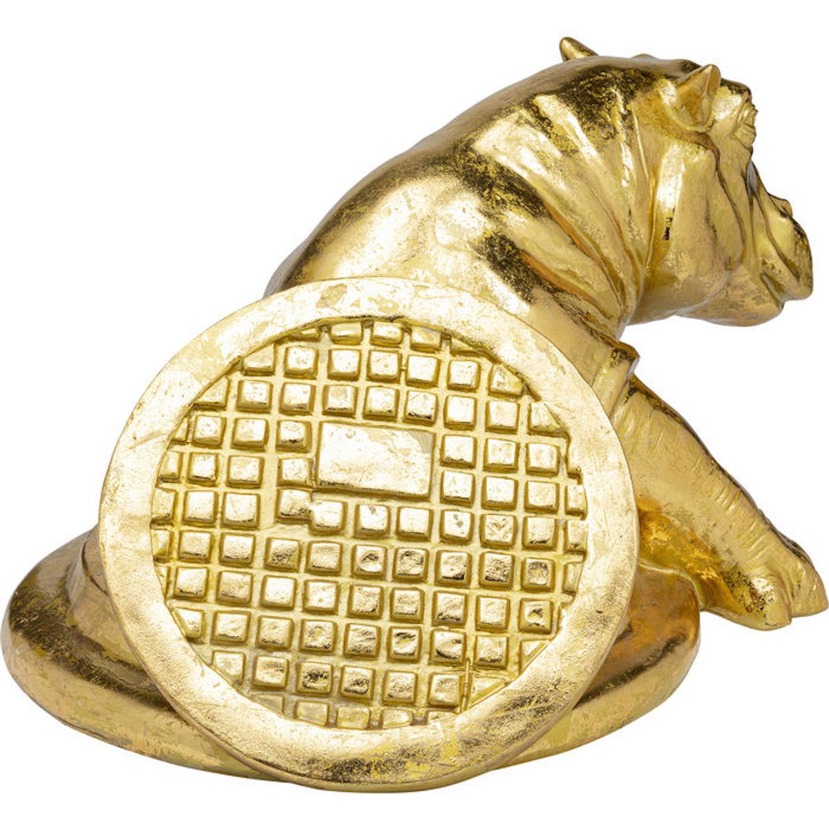 Objet décoratif STRUGGLING RHINO Kare Design doré