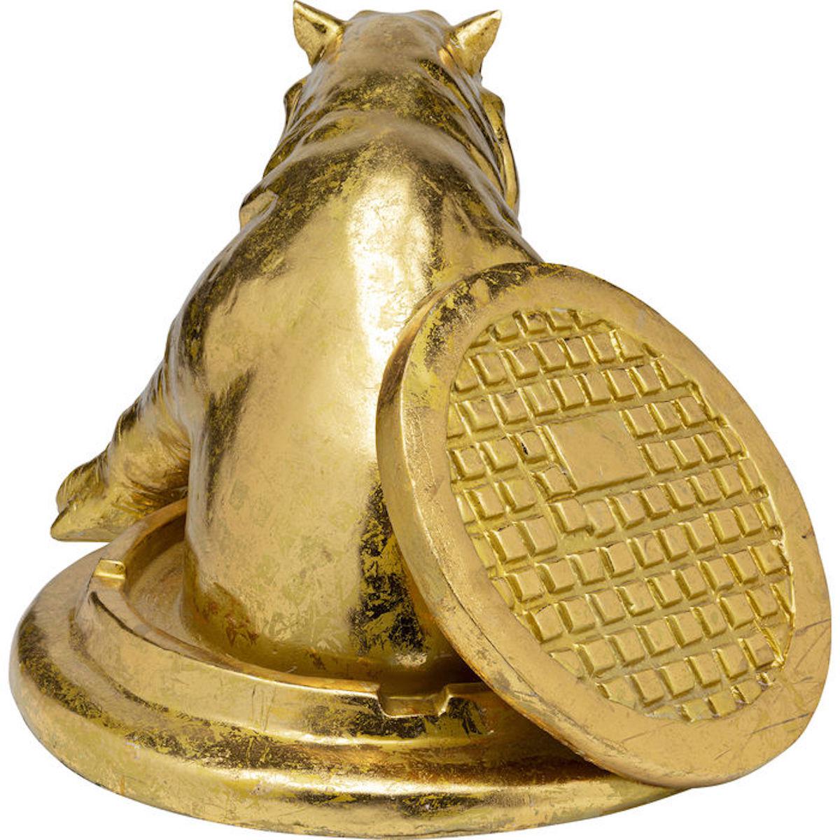 Objet décoratif STRUGGLING RHINO Kare Design doré