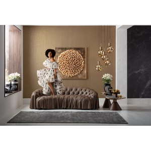 Objet mural 120x120cm MIKADO Kare Design or
