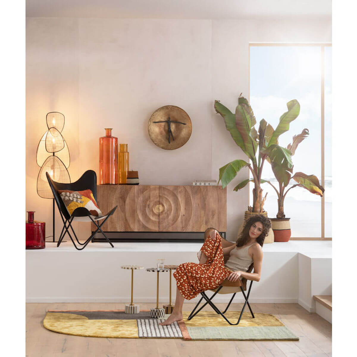 Objet mural UMANO Kare Design laiton 59cm