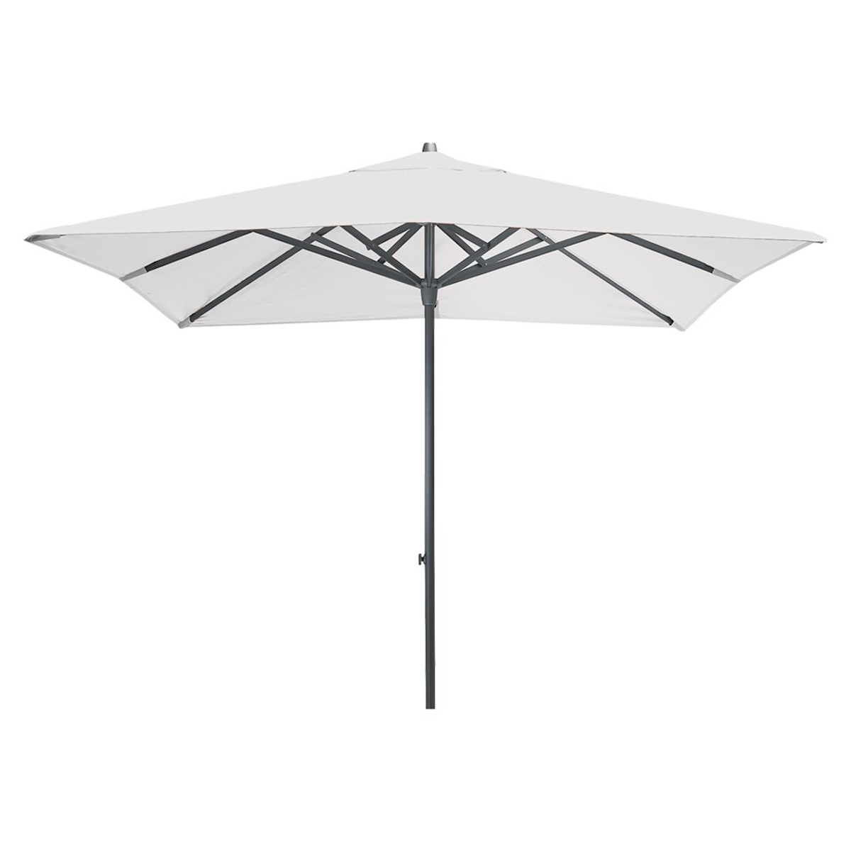 Parasol 250x250cm EASY TRACK Vlaemynck anthracite/ecru