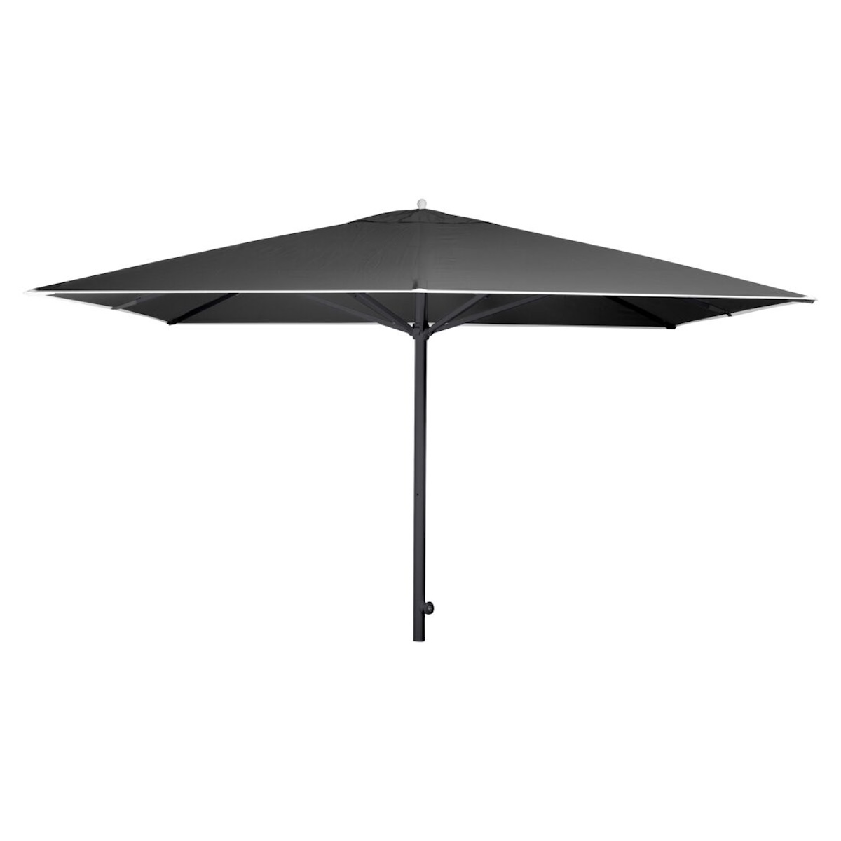 Parasol 330x330cm EASY TRACK Vlaemynck anthracite/granit
