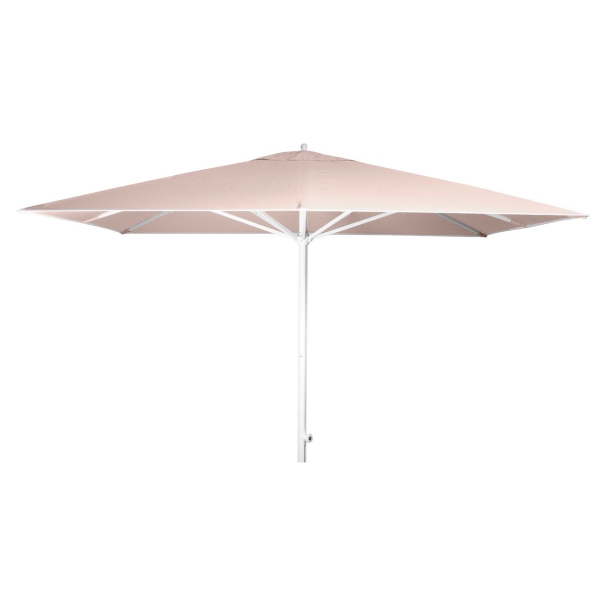 Parasol 330x330cm EASY TRACK Vlaemynck blanc/quartz
