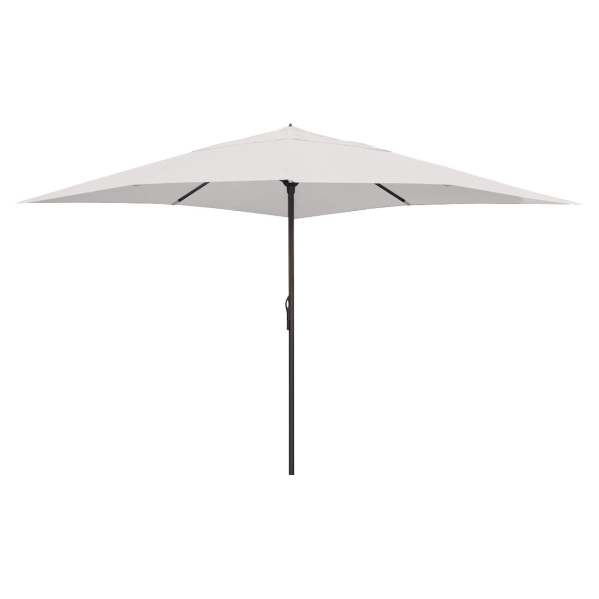 Parasol 400x400cm EASY OPEN Vlaemynck anthracite/écru