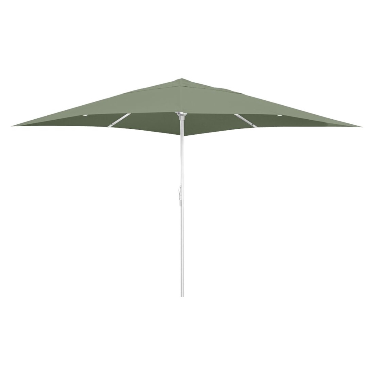 Parasol 400x400cm EASY OPEN Vlaemynck blanc/vert amande