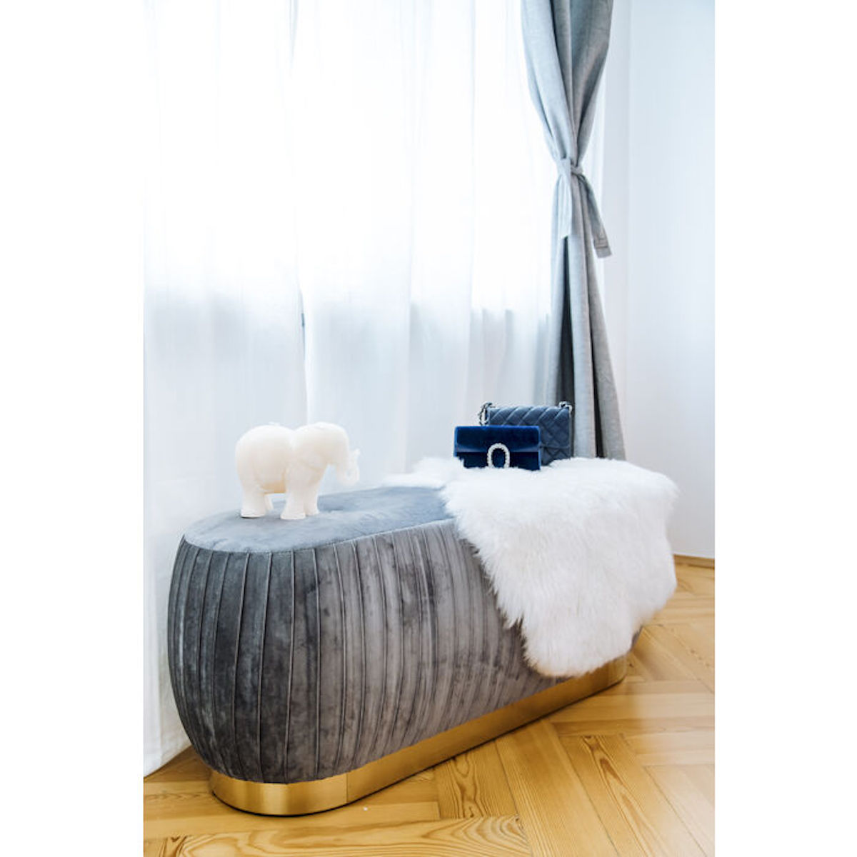 Peau de mouton Heidi 65x85cm Kare Design blanc