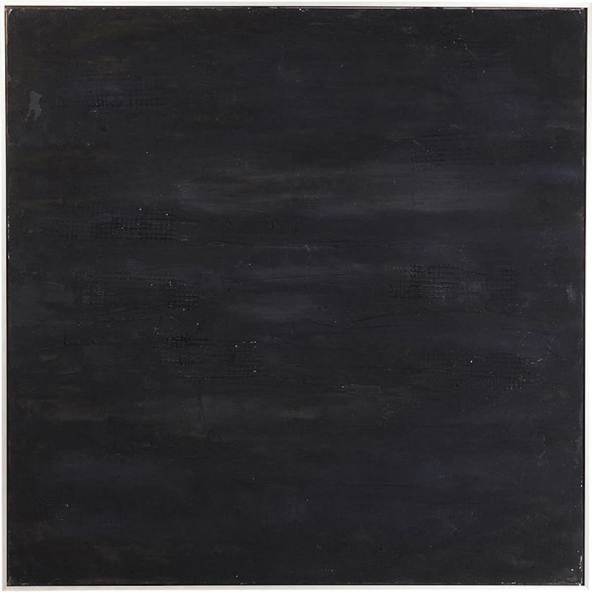 Peinture à l'huie 155x155cm ABSTRACT DEEP Kare Design noir