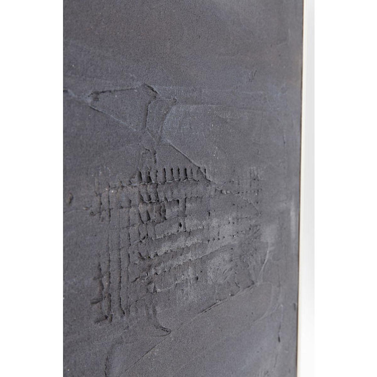 Peinture à l'huie 155x155cm ABSTRACT DEEP Kare Design noir