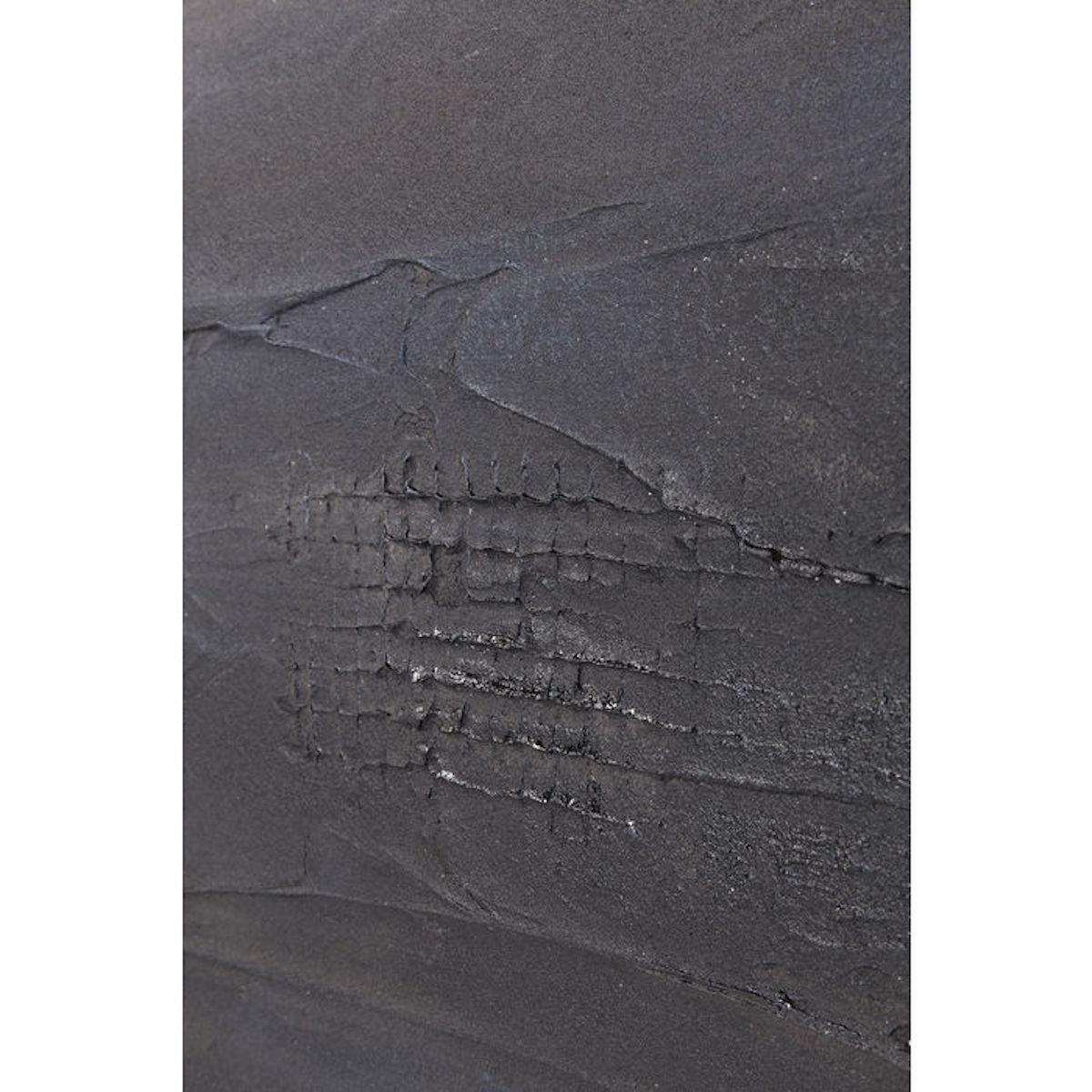 Peinture à l'huie 155x155cm ABSTRACT DEEP Kare Design noir