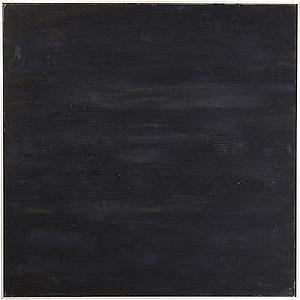 Peinture à l'huie 155x155cm ABSTRACT DEEP Kare Design noir